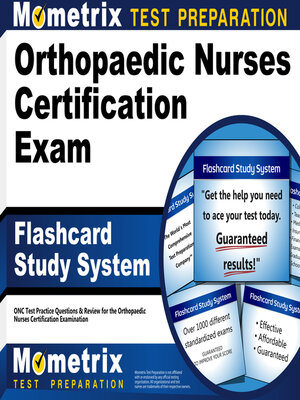 cover image of Orthopaedic Nurses Certification Exam Flashcard Study System